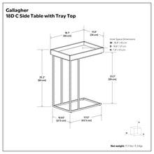 Load image into Gallery viewer, Gallagher - C-Side Table - Walnut Brown