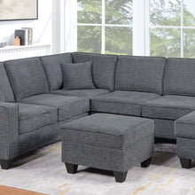 Load image into Gallery viewer, 5 Piece Sectional Set Left Arm Loveseat With USB Port Corner Wedge Ottoman Armless Chair Right Arm Loveseat With Chaise - Gray / Slate