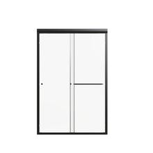 Load image into Gallery viewer, Semi Frameless Double Sliding Shower Door With Tempered Glass