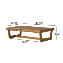 Load image into Gallery viewer, Outdoor Coffee Table With Slat Paneling - Teak