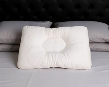 Load image into Gallery viewer, Cotton Latex Foam And Wool Firm Hypoallergenic Bed Pillow - Queen