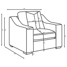 Load image into Gallery viewer, Chelan - Upholstered Sloped Arm Accent Chair - White