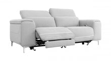 Load image into Gallery viewer, Power Reclining Love Seat - Gray / Silver