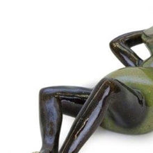Load image into Gallery viewer, Poly Figurine Tabletop Sculpture (Set of 2) - Green