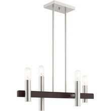 Load image into Gallery viewer, 24'' Four Light Dimmable Chandelier With Shades - Bronze
