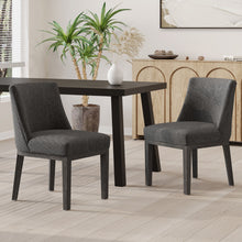 Load image into Gallery viewer, Modern Dining Chair With Durable Fabric Upholstery And Sturdy Wooden Frame (Set of 2)
