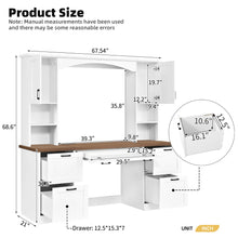 Load image into Gallery viewer, Farmhouse Computer Desk With Hutch