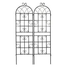 Load image into Gallery viewer, Metal Garden Rustproof Trellis For Climbing Plants Outdoor Flower Support