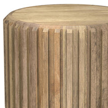 Load image into Gallery viewer, Wood Round End Table - Natural