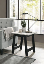 Load image into Gallery viewer, Kenzo - End Table With Faux Marble Top Finish - Black