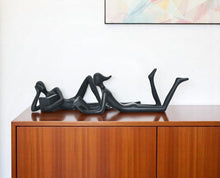 Load image into Gallery viewer, People Tabletop Sculpture (Set of 2) - Black