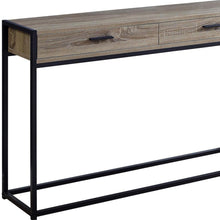 Load image into Gallery viewer, 48" Frame Console Table - Taupe And Black