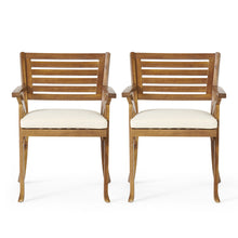 Load image into Gallery viewer, Dining Chair With Water Resistant Cushion - Teak