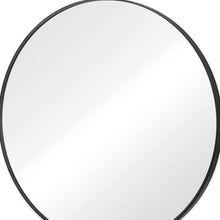 Load image into Gallery viewer, 30'' Metal Round Framed Bathroom Vanity Mirror - Black
