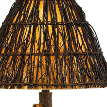 Load image into Gallery viewer, Table Lamp With Brown Empire Shade - Bronze