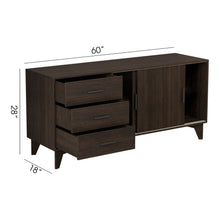 Load image into Gallery viewer, Parker - TV Stand With Sliding Doors And Drawers - Dark Brown
