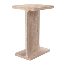 Load image into Gallery viewer, Marble Pedestal End Table - Beige