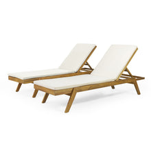 Load image into Gallery viewer, Nebulon - Outdoor Adjustable Chaise Lounge With Water Resistant Cushions (Set of 2)