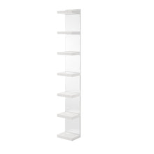 Load image into Gallery viewer, Glam Open Shelving Rack With Mirrored Back For Living Room - Cream / White