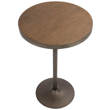 Load image into Gallery viewer, Dakota - Industrial Adjustable Bar / Dinette Table - Antique / Brown