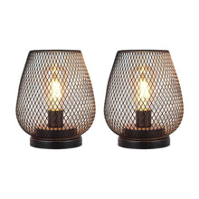 Load image into Gallery viewer, Pierced Novelty Desk Lamp With Novelty Shade (734235) - Brown