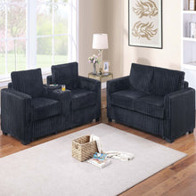 Load image into Gallery viewer, Modern Style 2 Piece Sofa Set With Cup Holders & Charging Port