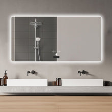 Load image into Gallery viewer, 48" Round Lighted Frameless Bathroom Vanity Mirror - Silver