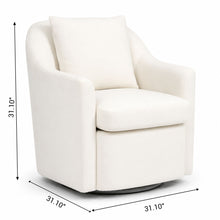 Load image into Gallery viewer, Upholstered Barrel Lounge Chair With Soft Cushioned Seat And Frame - White