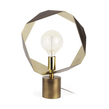 Load image into Gallery viewer, Geometric Halo Table Or Desk Lamp - Golden