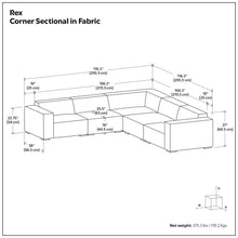 Load image into Gallery viewer, Rex - Handcrafted Sectional Sofa