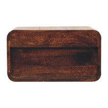 Load image into Gallery viewer, 18" Solid Wood One Drawer Floating Nightstand - Brown