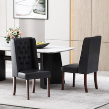 Load image into Gallery viewer, Sophisticated Tufted Dining Chair With High Back Design