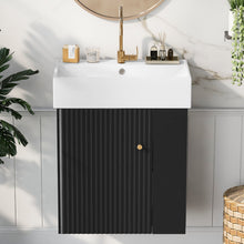 Load image into Gallery viewer, Modern Floating Bathroom Vanity With Ceramic Basin Perfect For Small Bathrooms