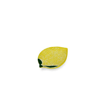 Load image into Gallery viewer, 6" Lemon Metal Handmade Tray - Yellow