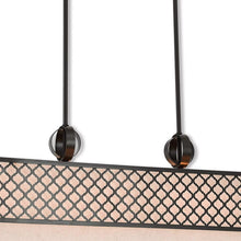Load image into Gallery viewer, 17" Nine Light Dimmable Chandelier With Shades - Bronze