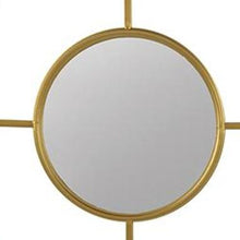 Load image into Gallery viewer, 16" Iron Framed Accent Mirror - Gold