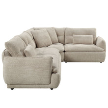 Load image into Gallery viewer, Jonina - Sectional Sofa With 4 Pillows - Beige Chenille