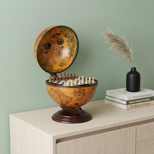 Load image into Gallery viewer, Globe With Chess Holder - Red