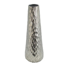 Load image into Gallery viewer, Carved Geometric Table Vase - Silver