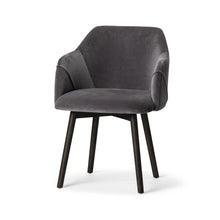 Load image into Gallery viewer, Upholstered Fabric Dining Room Arm Chair - Gray