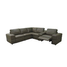 Load image into Gallery viewer, Upholstered Large Arms Sectional With Recliner Seats