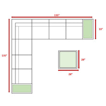 Load image into Gallery viewer, Wicker Sectional Seating Group With Plush Cushions