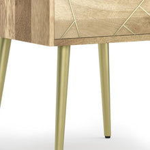 Load image into Gallery viewer, 22" Metal End Table - Natural