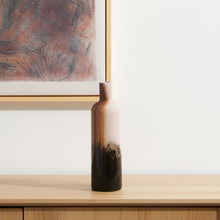 Load image into Gallery viewer, Abstract Table Vase - Amber / Cream / Dark Brown