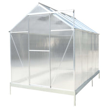 Load image into Gallery viewer, Polycarbonate house, Heavy Duty Outdoor Aluminum Walk-In House Kit With Rain Gutter, Vent And Door For Backyard Garden