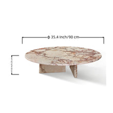 Load image into Gallery viewer, Coffee Table, Polished Surface, Genuine Stone, Designer Living Room Table - Pink