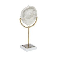 Load image into Gallery viewer, Tabletop Sculpture - Gold / White