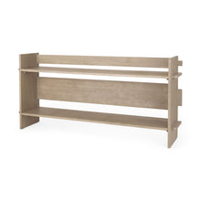 Load image into Gallery viewer, 76" Solid Wood Distressed Solid Console Table With Shelf - Light Gray