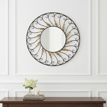 Load image into Gallery viewer, Round Accent Metal Mirror - Bronze