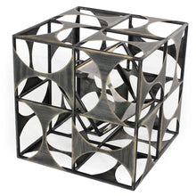 Load image into Gallery viewer, Geo Cube Tabletop Sculpture - Gray